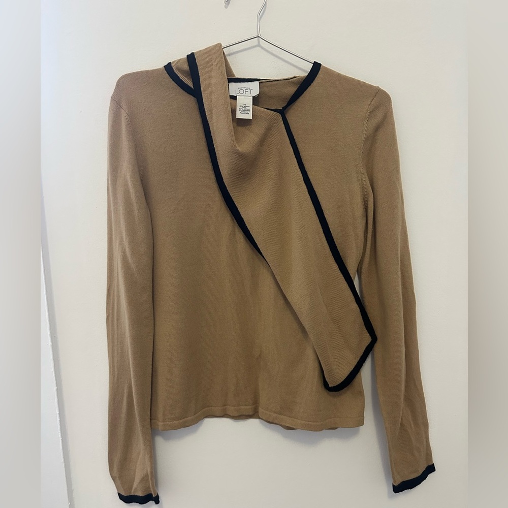 LOFT Camel Knit Sweater